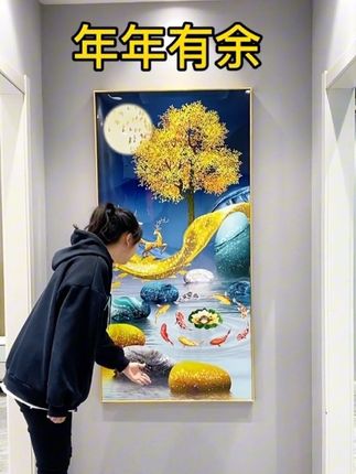 #装饰挂画玄关 #入户玄关画#玄关装饰画 #玄关过道装饰画