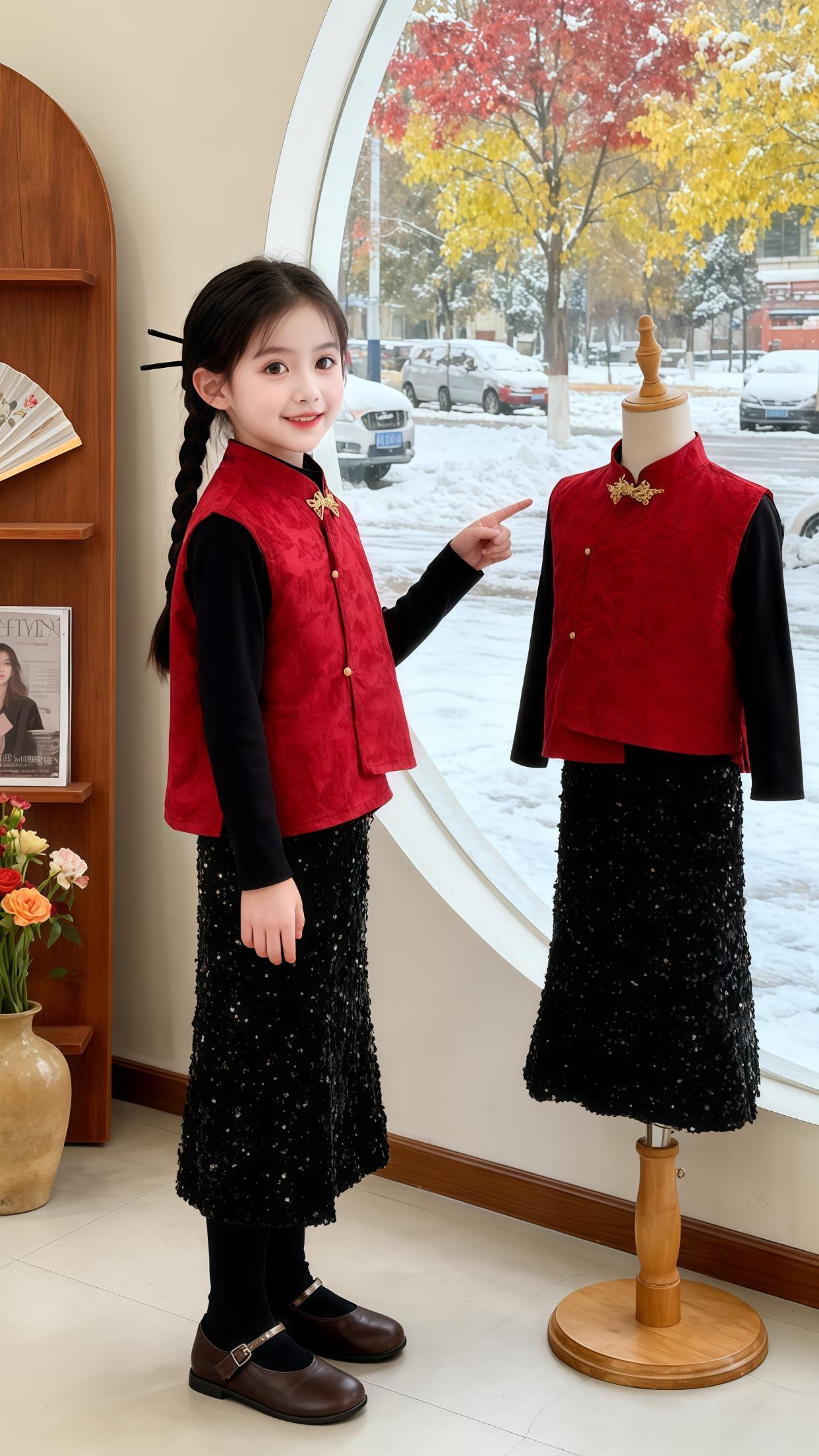 #生女儿就要这样穿 #童装汉服 #新中式穿搭 #女童穿搭 #生女儿就是用来打扮的 @抖加🔥上热门🔥dou+🔥热点宝