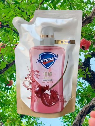 舒肤佳袋装沐浴露200克 红石榴山茶花沐浴露 净透换肤清洁沐浴露 留香持久补充装 滋润肌肤
