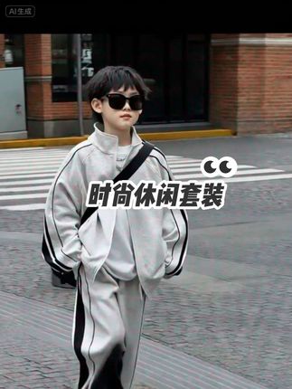 #我要上热门,时尚休闲套装,面料柔软舒适又亲肤#春秋新款 #回头率爆棚 #整条街最靓的仔 #又酷又飒 🔥🔥🔥😂😂😂