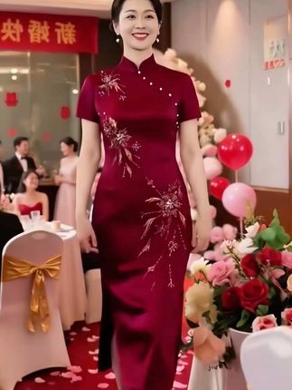 #婚庆礼服 #喜婆婆喜妈妈 #婚礼妈妈礼服 #婚宴礼服 #优雅气质