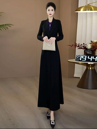 #高级感穿搭 #气质女装 #新款连衣裙 #假两件连衣裙 #品质女装