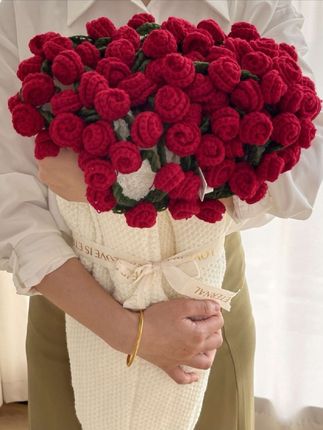 玫瑰花束毯子成品午睡花毯手工编织毛线花朵铃兰毛毯向日葵毯成品#强烈推荐 #爆款热卖中
