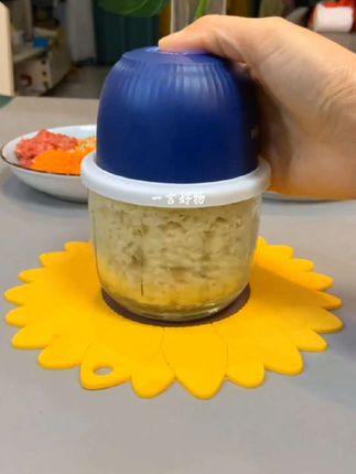 蒜泥神器电动压碎捣蒜辣椒家用绞肉机打蒜器辣椒搅拌机蒜蓉器厨房#厨房好物 #好用 #宝宝辅食