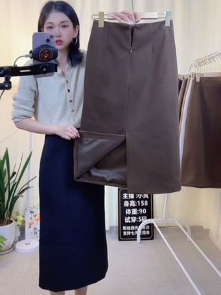 【加厚全内寸】2025秋冬款毛呢裙腰显瘦长裙A字毛呢小个子中长款#穿搭 #品质女装 #高级感穿搭 #优雅气质 #在时装周看见东方美