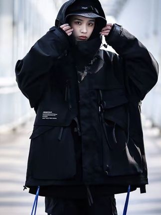 三合一冲锋衣男女生美式秋冬机能风情侣工装夹克外套#今日穿搭 #潮酷穿搭 #纯黑裤子不掉色 #户外穿搭 #街头穿搭