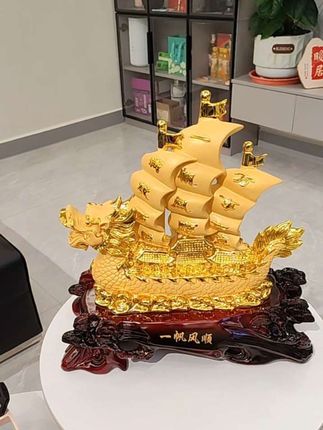 #高档船摆件 #帆船 大号手工工艺品定制客厅玄关公司店铺开业乔迁送礼#摆件 #乔迁新居#一帆风顺摆件