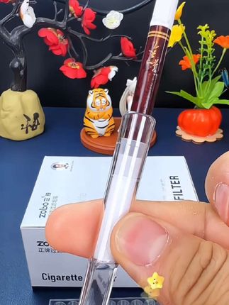 正牌32重净水器原理滤芯粗中细三用一体过滤嘴#焦油过滤器 #烟嘴过滤器 #吸烟有害健康 #烟民看过来 #过滤嘴
