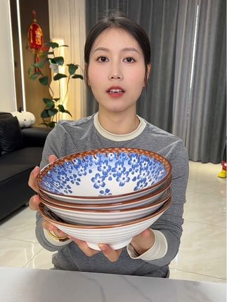 #面碗#陶瓷餐具 #斗笠碗 #颜值餐具 #汤碗