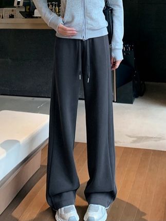 阔腿运动裤女款爆款2025新款卫裤小个子春秋慵懒显瘦休闲裤子#休闲裤#窄版裤子#显瘦裤子#秋季裤子 #卫裤
