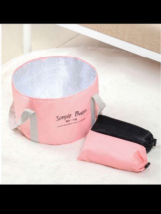 出差用折叠盆泡脚,既舒服又卫生,容量很大,洗衣服洗脸都没问题 #泡脚桶#旅行好物#折叠泡脚桶#折叠盆