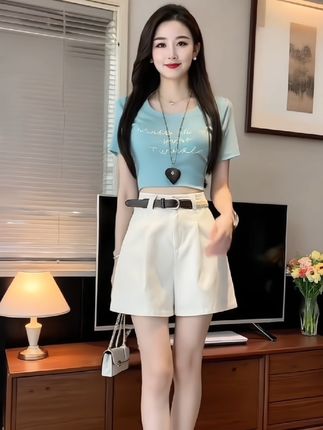 #裤子#西装短裤#显高显瘦 #小个子穿搭#今年最流行穿搭 @DOU+小助手