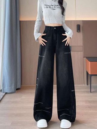 #牛仔裤 #显高显瘦显腿长 #百搭裤子 #好物推荐🔥