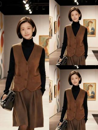 百搭针织马甲#优雅气质 #简约大气