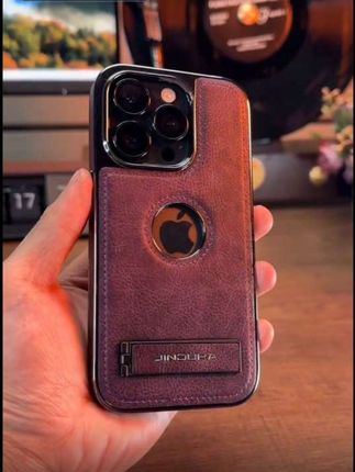 适用苹果16ProMax支架防摔手机壳,高档商务iphone15/13简约轻男女