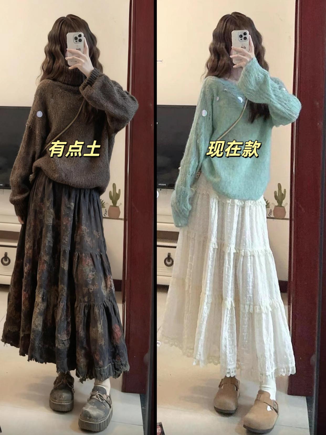 早秋还在纠结穿什么?看这里!今年超火的早秋慵懒风套装,简直是时髦精的心头爱!绿色镂空亮片针织上衣,小众又吸睛,穿上它,你就是人群焦点。亮片设计,在阳光下一闪一闪,氛围感直接拉满。高腰显瘦蕾丝半身裙,不仅完美修饰腿型,拉长腿部比例,还增添了几分浪漫的女人味。蕾丝细节精致又优雅,随便搭双小皮鞋,韩女氛围感轻松拿捏!不管是日常出街、约会还是通勤,这套都超合适!谁穿谁好看,真的不挑人! #早秋穿搭 #慵懒风套装 #绿色针织上衣 #蕾丝半身裙 #2025新款