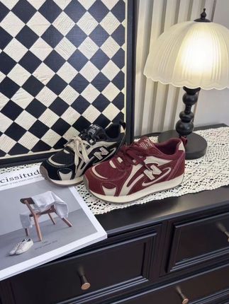 德训鞋女阿甘鞋增高老爹鞋薄款透气时尚新款休闲平底板鞋#新款老爹鞋 #休闲百搭 #厚底鞋  #女鞋穿搭 #你鞋真好看