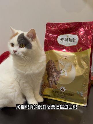 养猫人真的没必要迷信进口粮!弗列加特0压乳鲜肉粮,新升级干爽锁脂工艺,不仅不会黑下巴还酥脆消化好吸收#0乳糖鲜肉粮 #弗列加特猫粮 #秀出你的猫猫召唤术 #猫粮推荐