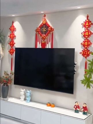 中秋节,国庆节马上到了,2025新款特大号中国结,带福字,福气满满,给自己家里增添喜气,客厅,大小屋走廊都可挂。#红色吉祥如意 #祖国母亲生日快乐 #挂件挂饰 。