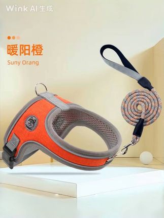 宠物马鞍式胸背防挣脱狗狗牵引绳遛狗胸背带#狗狗牵引绳#防挣脱狗狗牵引绳 #不养狗不知道养狗的乐趣 #好物推荐