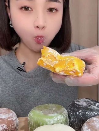 益叔雪媚娘每个120克,皮薄料足多种口味都好吃#雪媚娘