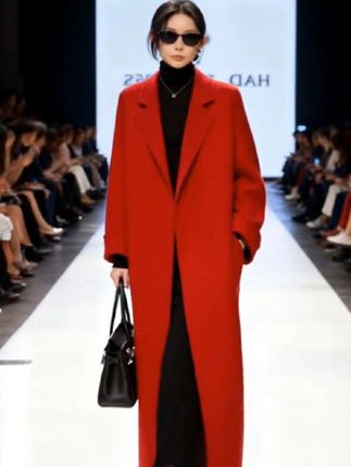 高端双面羊绒大衣 秋冬新款宽松气质结婚穿毛呢子外套#高端品质 #大衣穿搭 #品质女装 #秋冬都市硬核穿搭 #气质女神