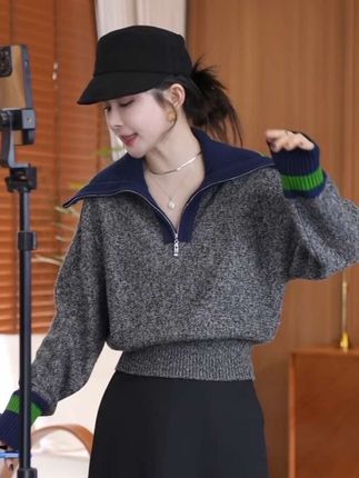 时尚减龄别具特色的毛衣好好看#品质女装 #高端大气 #每日分享