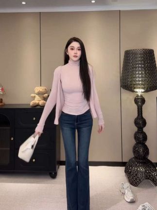 希野逸儿/薄款披肩外套+堆堆领修身显瘦无袖背心两件套上衣秋季新