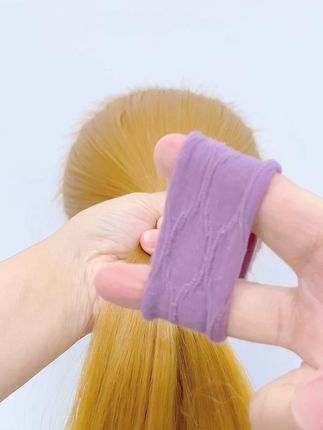 #头饰发饰 彩色宽边高马尾扎头发圈皮筋女松紧带高弹力耐用皮套头绳头饰发绳#发型教程 #夏日清凉发型 #简单好看发型 #日常生活实用发型
