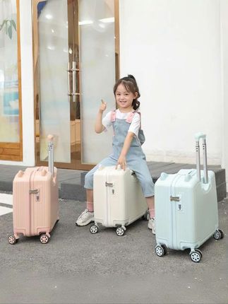 儿童行李箱可坐骑新款拉杆旅行箱女孩男孩小型皮箱座椅#儿童行李箱#拉杆旅行箱#结实耐用#皮箱#大容量