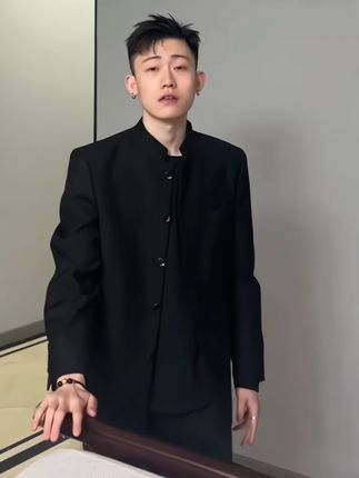 #男士新中式中山装