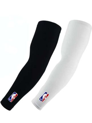 NBA篮球运动运动护具护臂臂袖男女轻薄透气冰丝感春秋2只装#篮球运动 #NBA #护臂 #轻薄透气 #户外运动