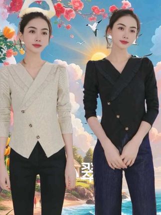 撞色休闲短款外套女春秋薄款新款连帽宽松百搭小个子早秋卫衣#穿搭技巧 #女 装穿搭 #穿搭时尚 #通勤搭配 #减龄气质