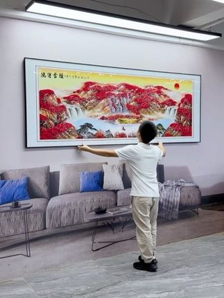 #装饰画 #沙发背景画 #客厅装饰画 #办公室 #鸿运当头