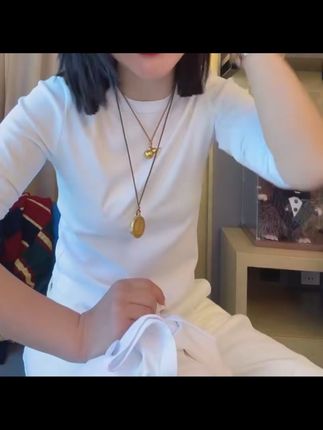 2025早秋新款纯色万能百搭打底长袖T恤上衣LK2506470#百搭打底长袖T恤