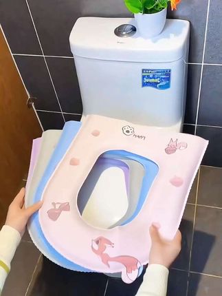 四季通用防水马桶垫,Eva材质,坐着柔软舒服,自带提手,脏了用水冲冲,防水好打理!#马桶坐垫 #马桶垫 #卫生间好物#家庭必备