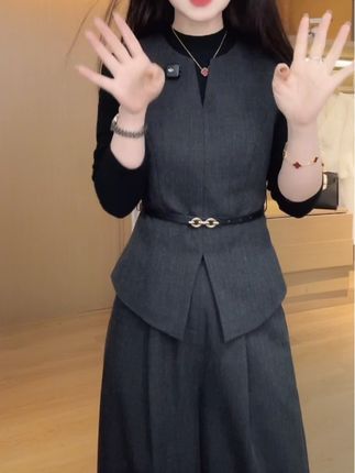 时尚洋气三件套套装简约#高级感穿搭 #简约大气 #只做高品质 #气场全开 #气质女人