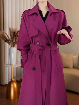 #秋冬穿搭 #风衣 #高级感穿搭 #风衣穿搭 #外套  春秋季长款轻奢风女风衣女士收腰秋冬时尚过膝外套时尚显瘦流行