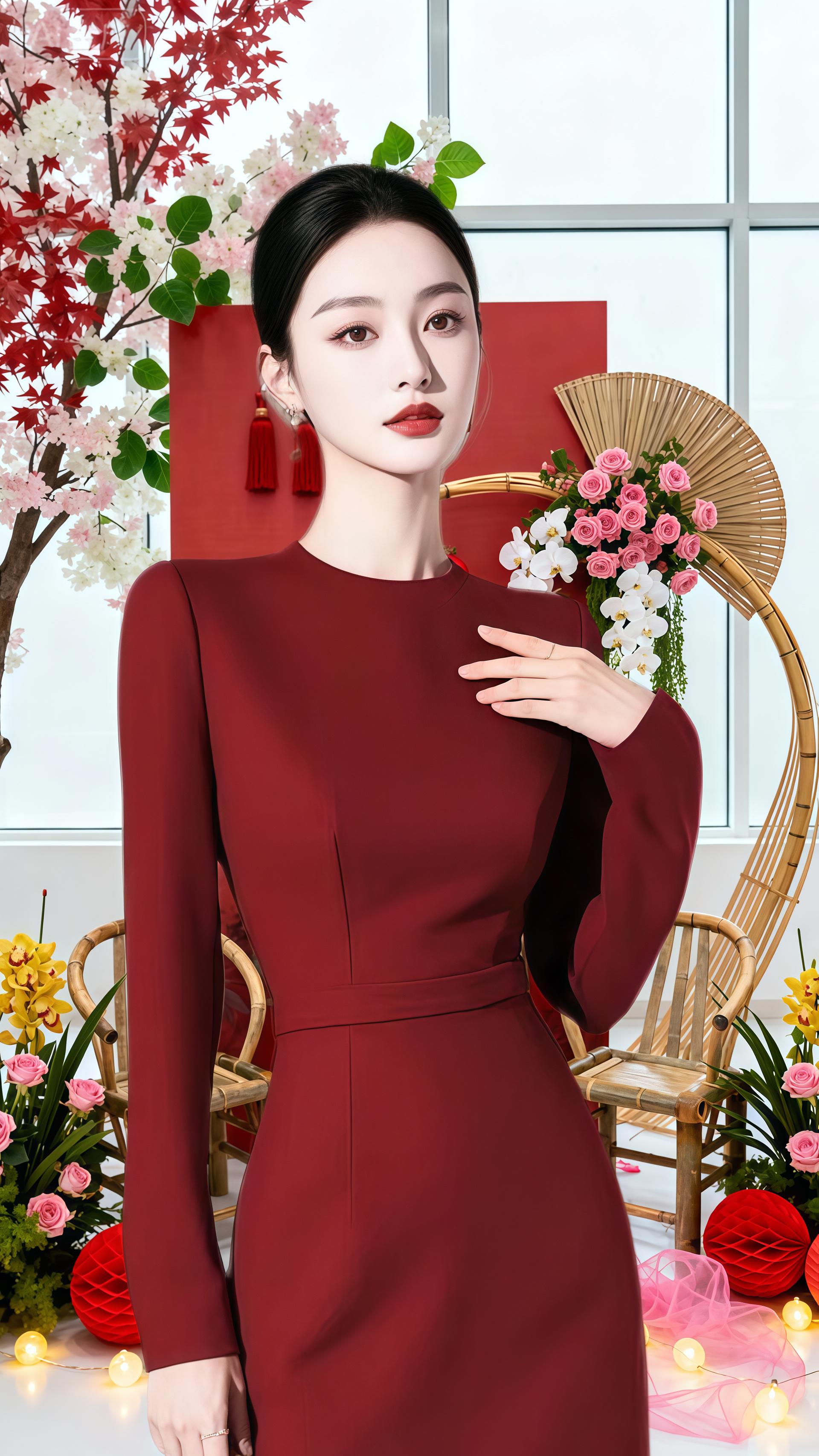 #红色系 #法式礼服 #婚礼季 #结婚礼服 #愿每个女孩都能嫁给爱情 @抖音图文伙伴计划