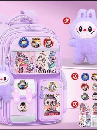 labubu同款拉布布书包可爱学生护脊双肩包减负轻便大容量儿童背包#开学必备 #双肩背包 #学生书包 #好物推荐🔥