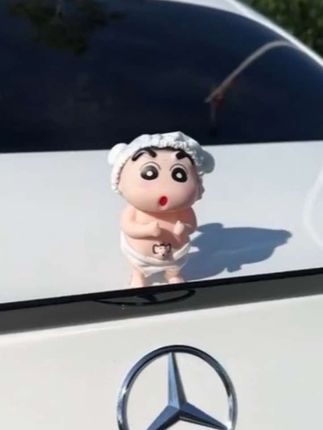 这个呆萌呆萌的浴帽洗澡小新,粘在男朋友车上也太可爱了#车品 #车品好物 #汽车装饰 #挂饰 #汽车用品