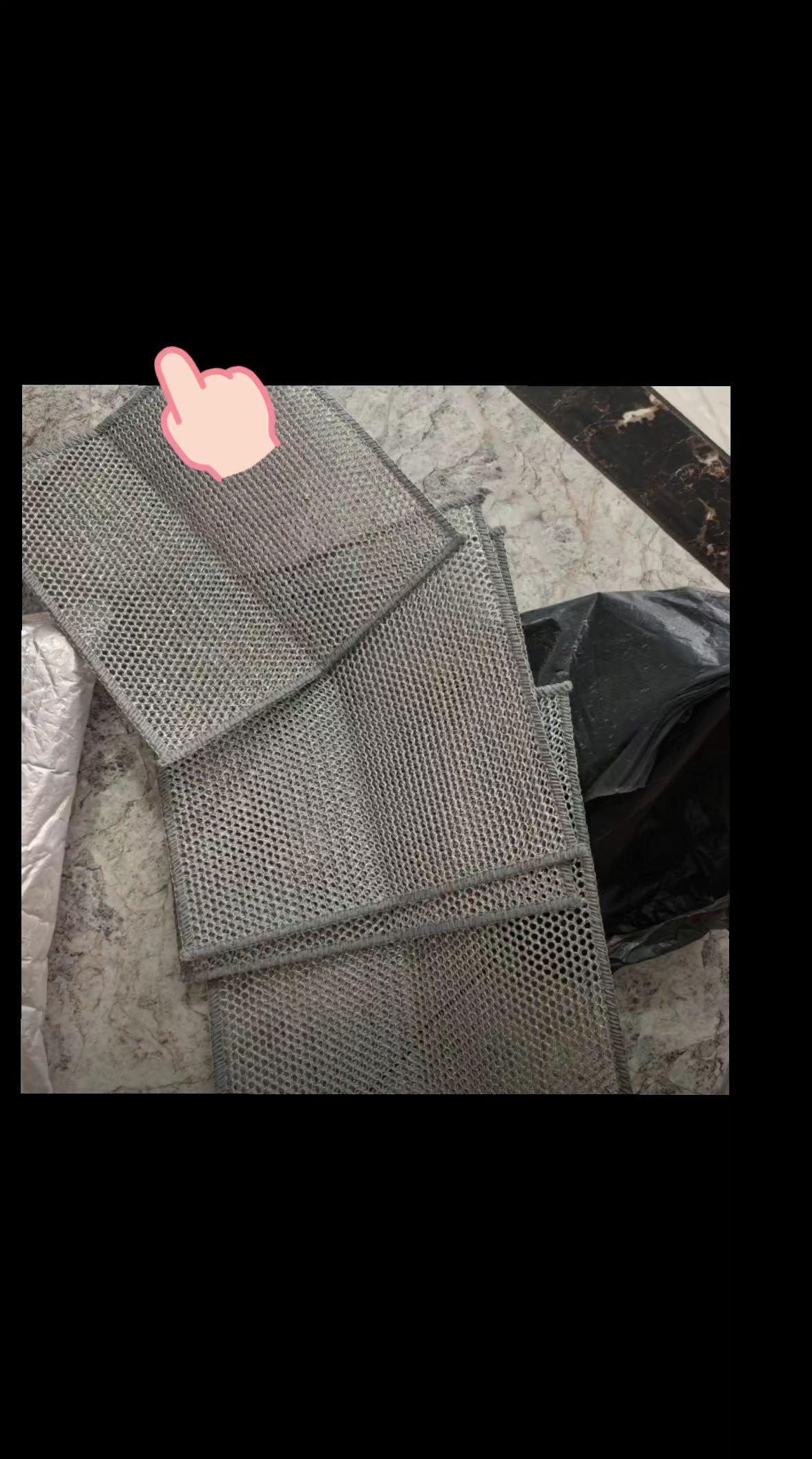 升级【双层双面】银丝抹布洗碗布不沾油去污厨房灶台洗锅家用清洗布