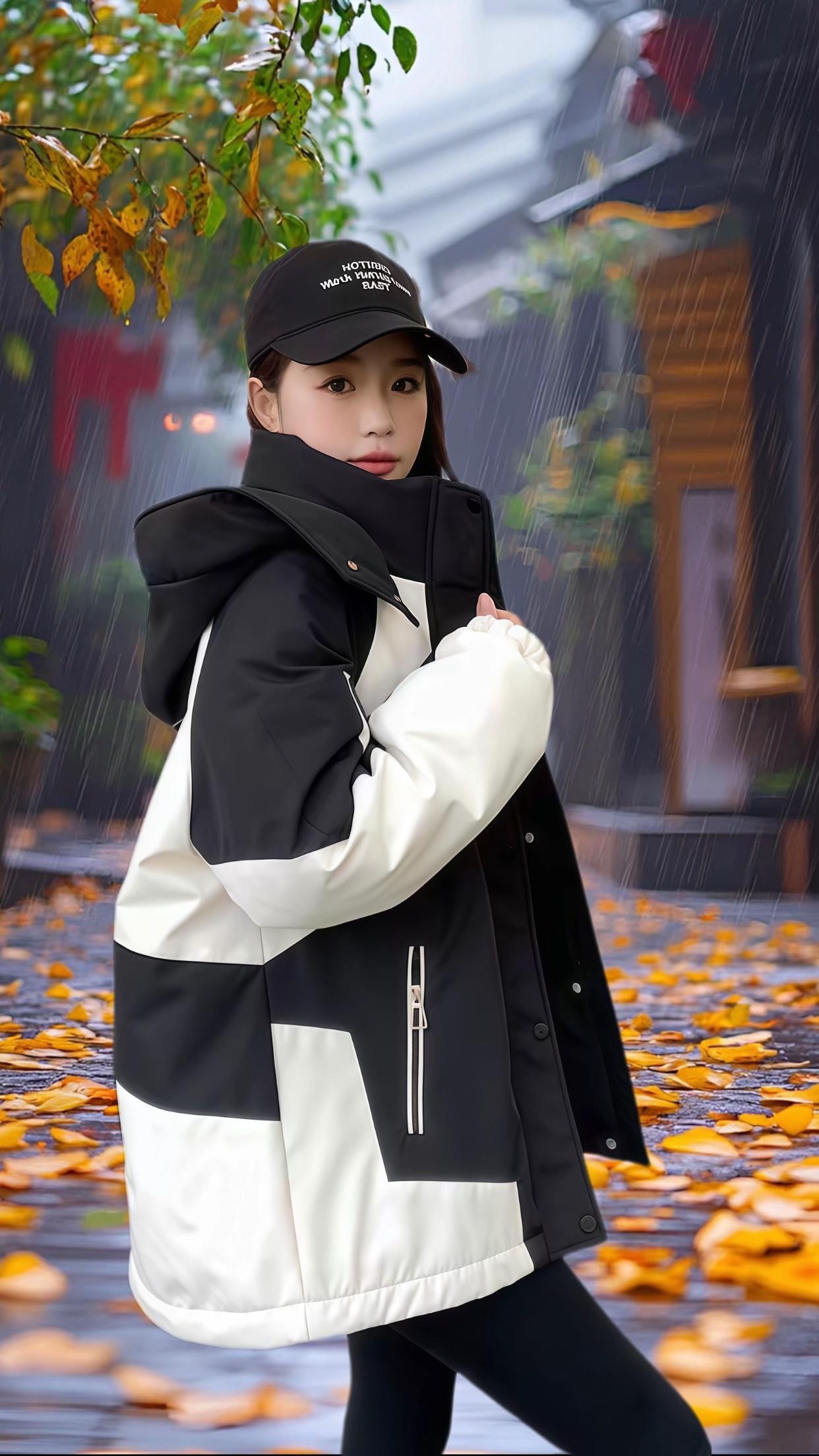 #2507#新款棉服女冬短款宽松加厚棉衣洋气冲锋衣棉祆户外登山服潮#冲锋衣 #秋冬穿搭 #潮酷穿搭