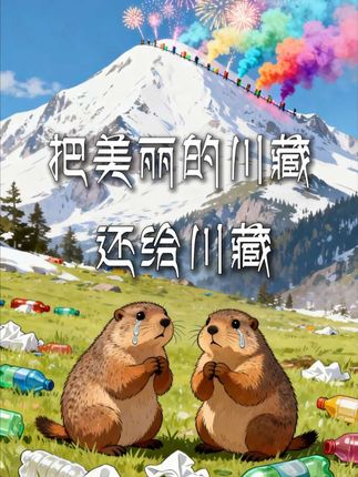 我那条拍高原川藏垃圾污染的视频又刺痛了谁? #始祖鸟炸山 #反思 #318川藏线 #AI抖音懂我的奇奇怪怪