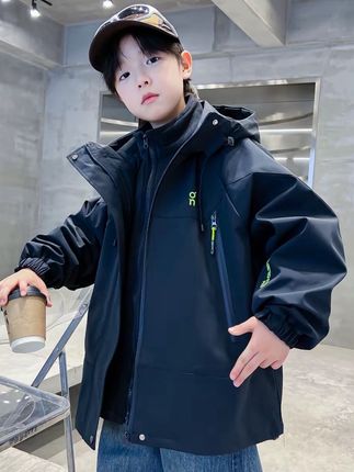 #儿童冲锋衣#冲锋衣#儿童冲锋衣三合一 #童装#儿童夹棉加厚外套