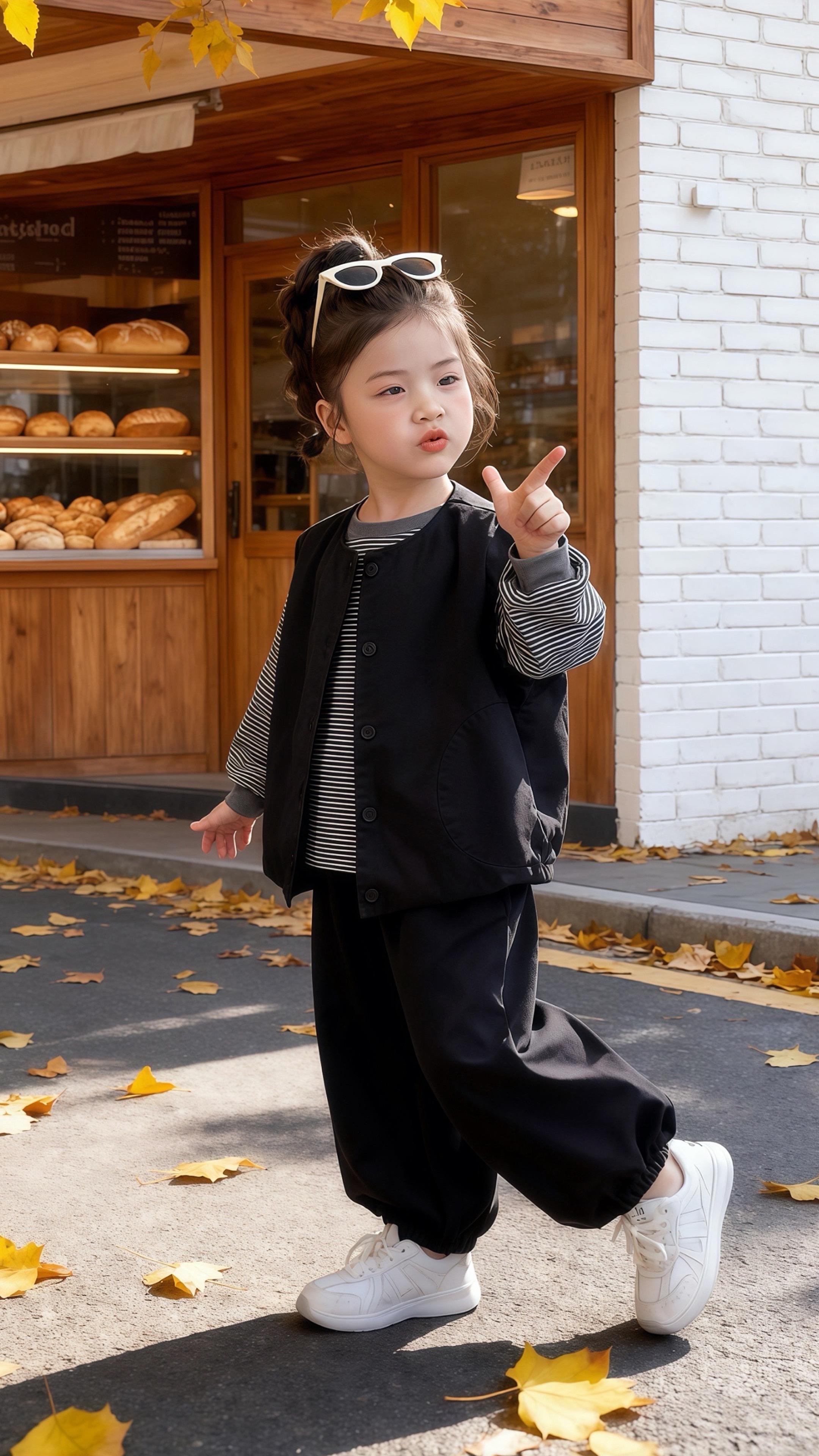 #女童套装 #女宝穿搭 #女童穿搭 #早秋穿搭 #你的萌娃穿搭博主已上线