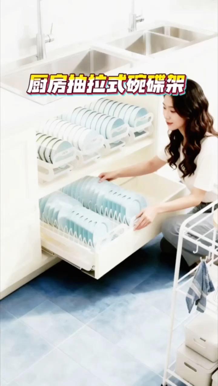 这样的一款碗盘收纳橱柜,谁能不爱呢?#好物推荐🔥 #厨房好物 #收纳整理 #收纳神器 #厨房必备神器
