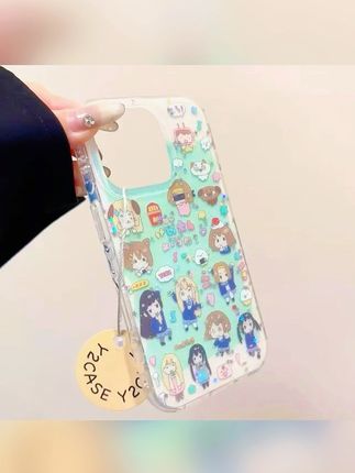 韩系细闪薄荷绿轻音少女链条适用苹果16promax手机壳15iphone14p@DOU+小助手