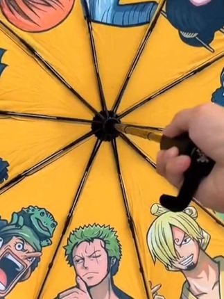 海贼团雨伞大号草帽团太阳伞遮阳伞路飞海贼周边#海贼王 #雨伞 #太阳伞 #路飞 #好物推荐