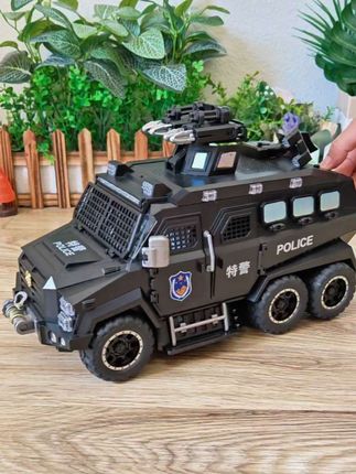 儿童节礼物警车玩具110特警车男孩仿真惯性越野车装甲车模型玩具3#玩具车 #警车玩具#警察抓小偷